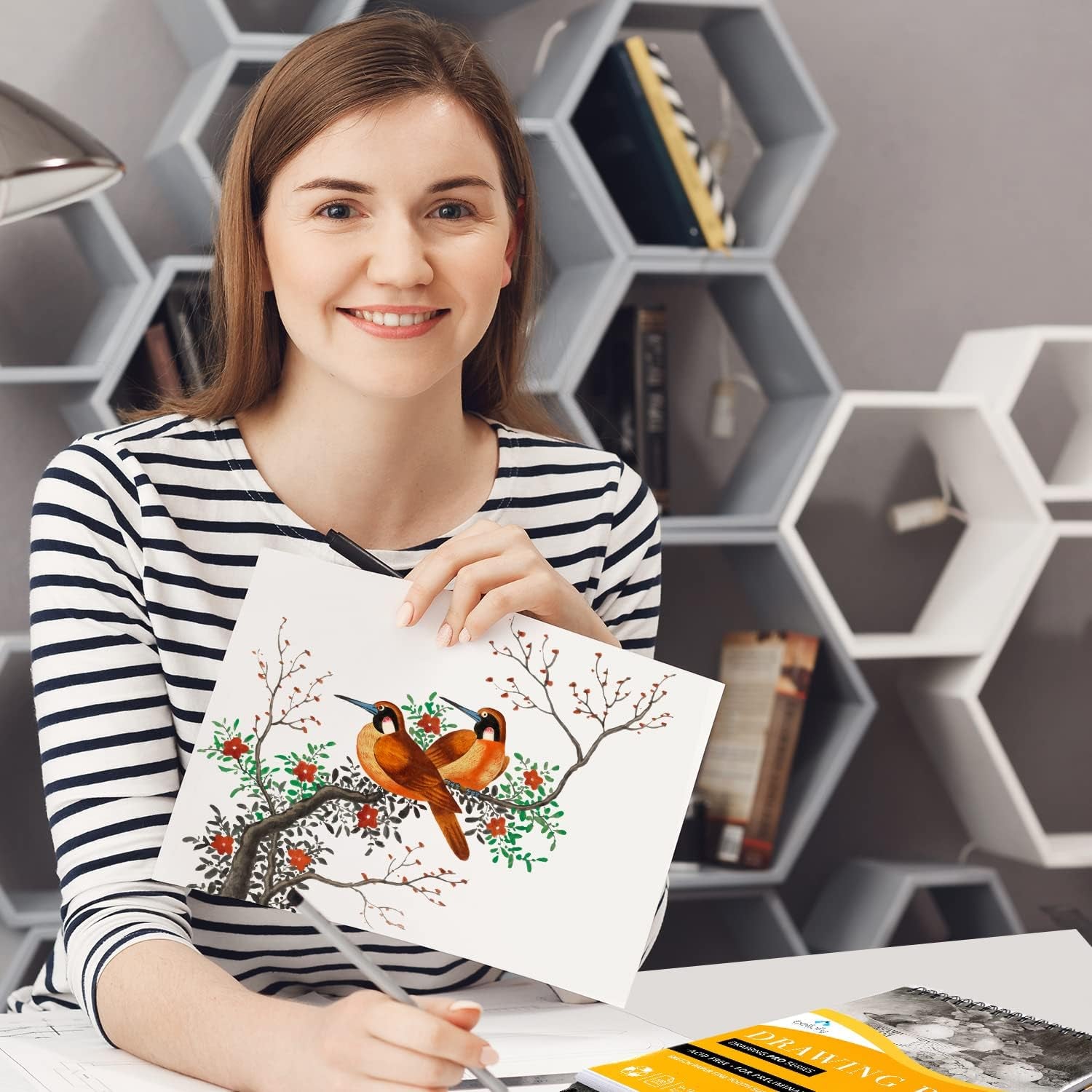 3 X Drawing Paper Pads 9” X 12” | 300 Sheets | 60Lbs 85G | Acid Free Sketchbook Paper for Dry Media | Top Spiral Bound Sketchpad for Kids, Beginners, Artists &amp; Professionals