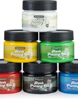 Water-Soluble Block Printing Ink, 6-Color Printmaking Ink Set for Linoleum Block, 3.5 Floz