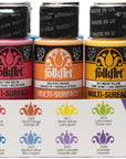 Color, 10 Bottle Multi-Surface Acrylic Paint Set, 2Oz, Brights