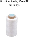 Sinew Puller Tool for Tie Dye with Winding Sinew for DIY Tie Dye Sinew Pulling Device 250M Waxed Thread, White