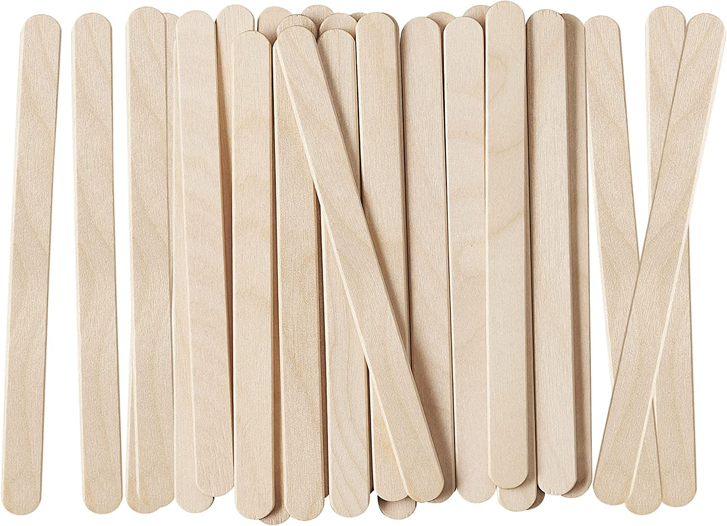 [1000 Count] 4.5 Inch Wooden Multi-Purpose Popsicle Sticks for Crafts, Ice, Ice Cream, Waxing, and Tongue Depressor Wood Sticks