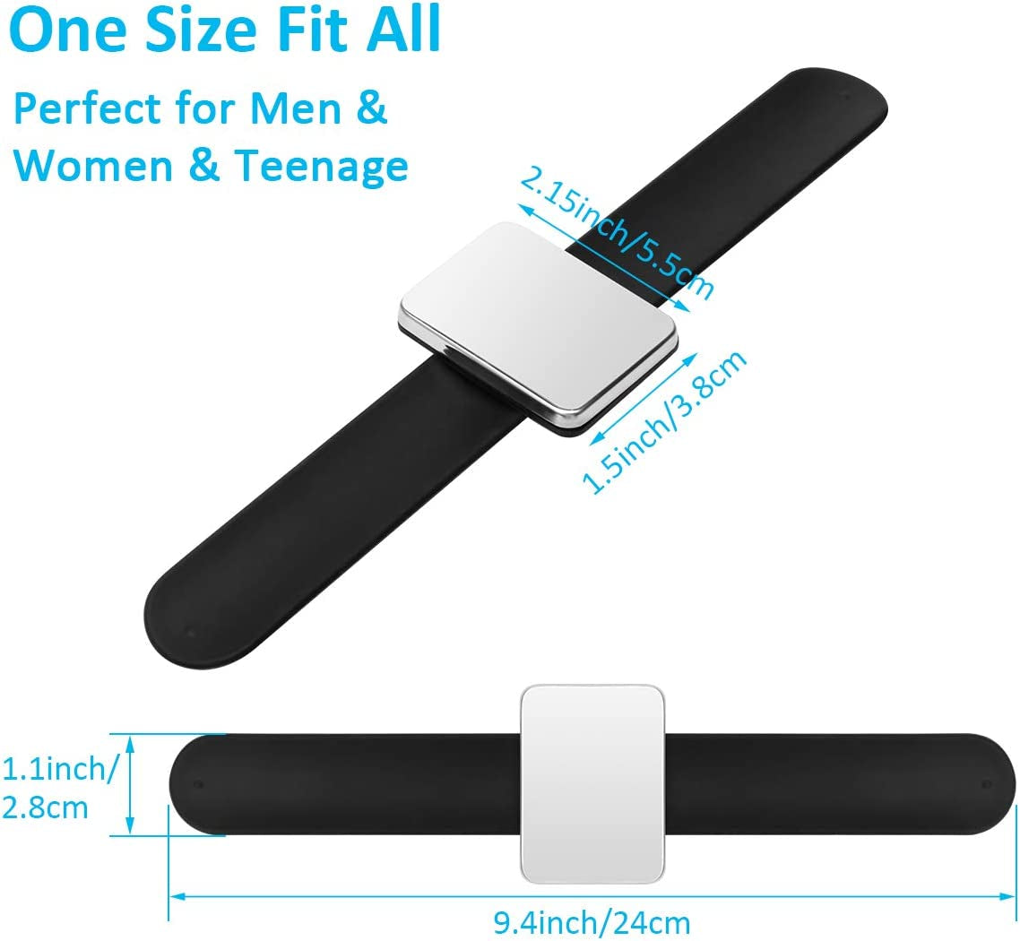 3 PCS Magnetic Pin Holder Wrist Band, Magnetic Wrist Sewing Pincushion with Wristband for Sewing