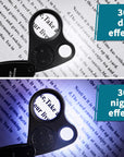 30X 60X Illuminated Jewelers Loupe Magnifier, Foldable Jewelry Magnifier with Bright LED Light for Gems, Jewelry, Coins, Stamps, Etc