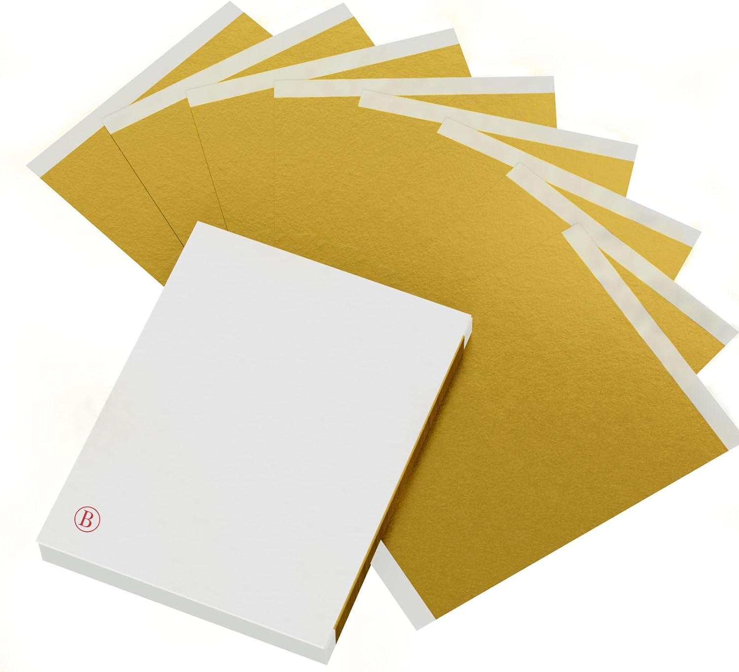 100PCS Gold Leaf Sheets for Gilding Painting DIY Craft Non Fading Non Oxidising 6.1X5.3In