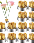 12 Pack Flower Frog Holder, Kenzans round Flower Arranger Mini Frog Floral Frog Pins, 0.9 Inch Flower Pin Holder Fixed Tools for Small Vase Ikebana Decoration Supplies
