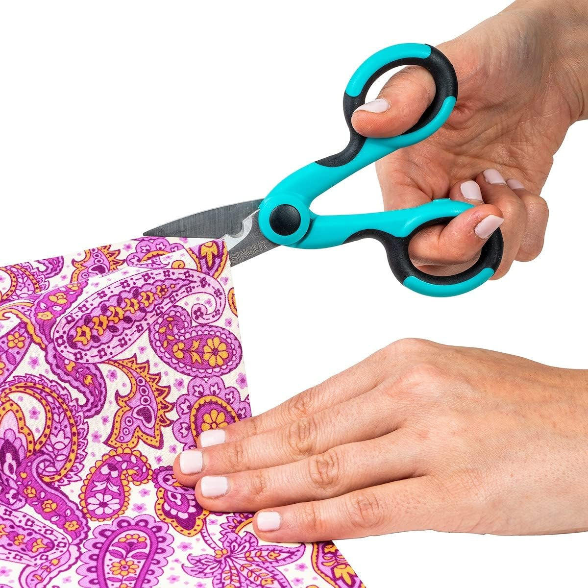 00558 5-1/2-Inch Proseries Heavy Duty Scissors with Power Notch , Teal