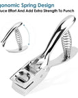 Hole Punch Slot Punch Badge Hole Punch for ID Cards,Hand Held,No Burrs Holes,One Slot Hole Puncher for ID Badges Hole Punch for Badge,Metal Hole Punch for ID Cards,Badge Holes,15Mm X 3Mm Hole