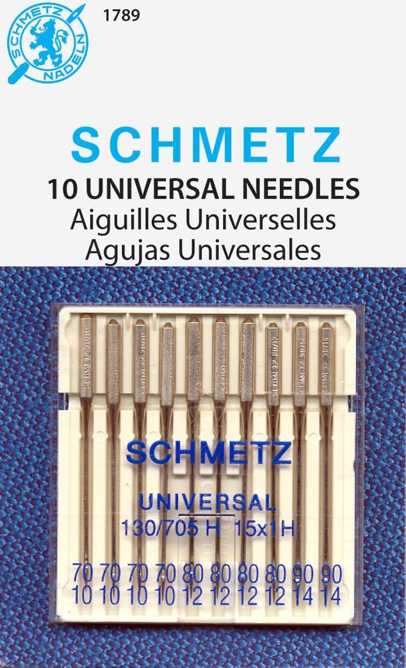 Universal (130/705 H) Household Sewing Machine Needles - Carded - Assortment - 10 Pack