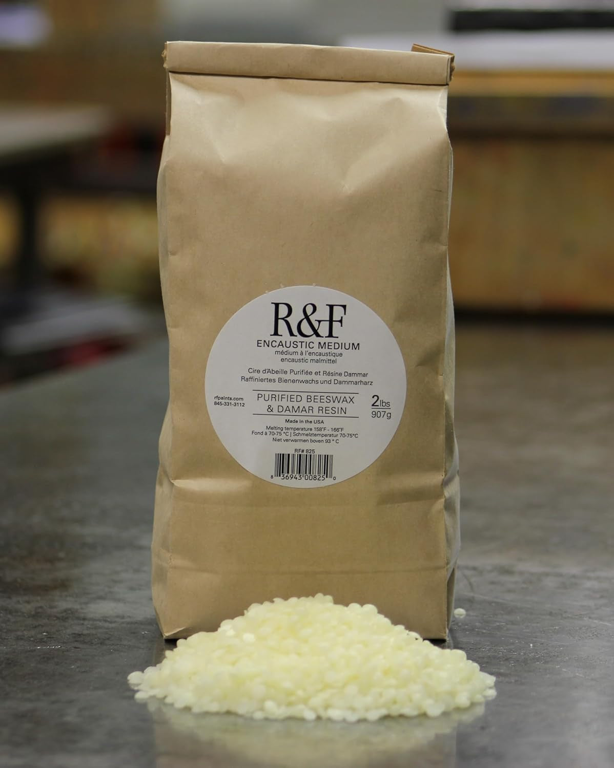 Handmade Paints 2-Pound Encaustic Bagged Pellets, Medium (825)