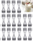 25Pcs Metal Candle Wick Holder, Silver Stainless Steel Candle Wick Centering Devices for Candle Making