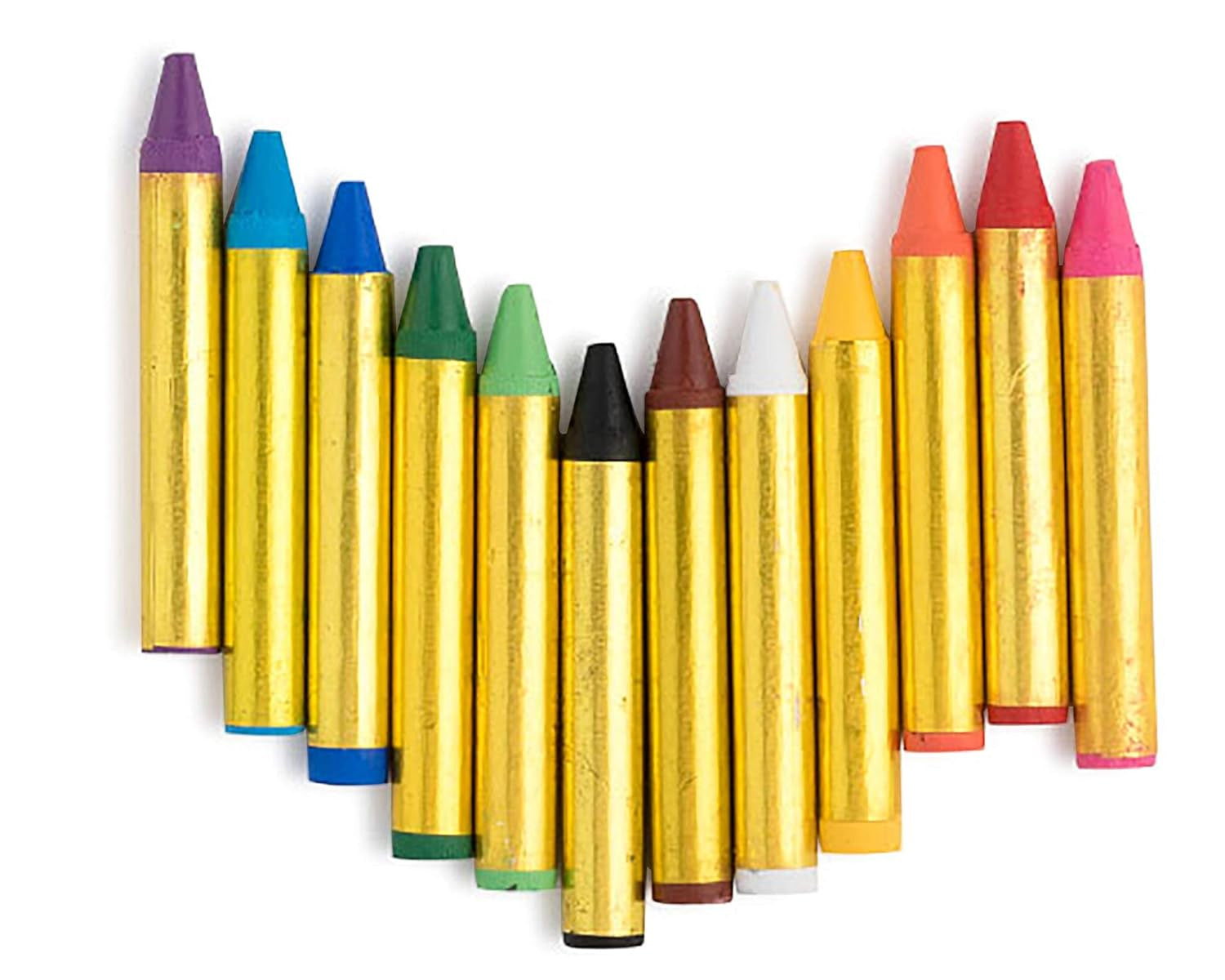 Face Paint Crayons - with Artbook & Easy to Follow Facepainting Designs -Safe Non-Toxic Face and Body Paint Made in Taiwan - Halloween Makeup Face Painting Kit for Kids & Adults