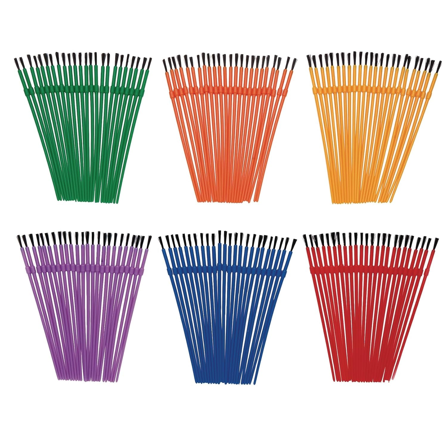 - 144WB Paint Brushes, 3 Widths, Nylon Bristles, Classroom, Painting, Art, Classroom Supplies, Art Supplies, School Supplies, Kids, Projects, Crafts, Groups, Watercolor, Small, Set of 144