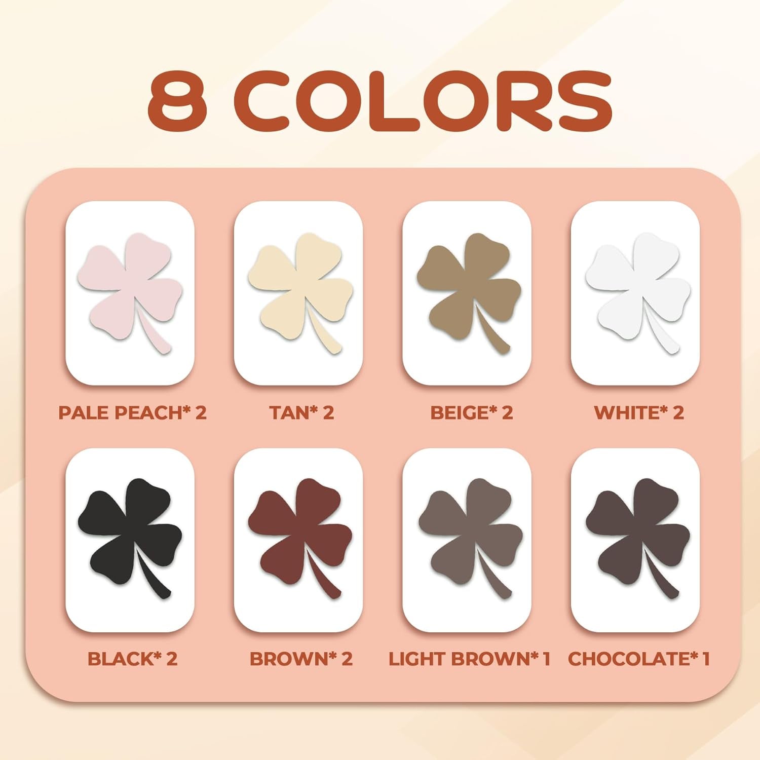 Skin Tone HTV Heat Transfer Vinyl Bundle for Shirts - 14 Sheets 12"×10" Brown Iron on Vinyl Tan Beige Apricot Khaki Cream HTV Vinyl for Cricut Silhouette Cameo, Easy to Cut & Weed