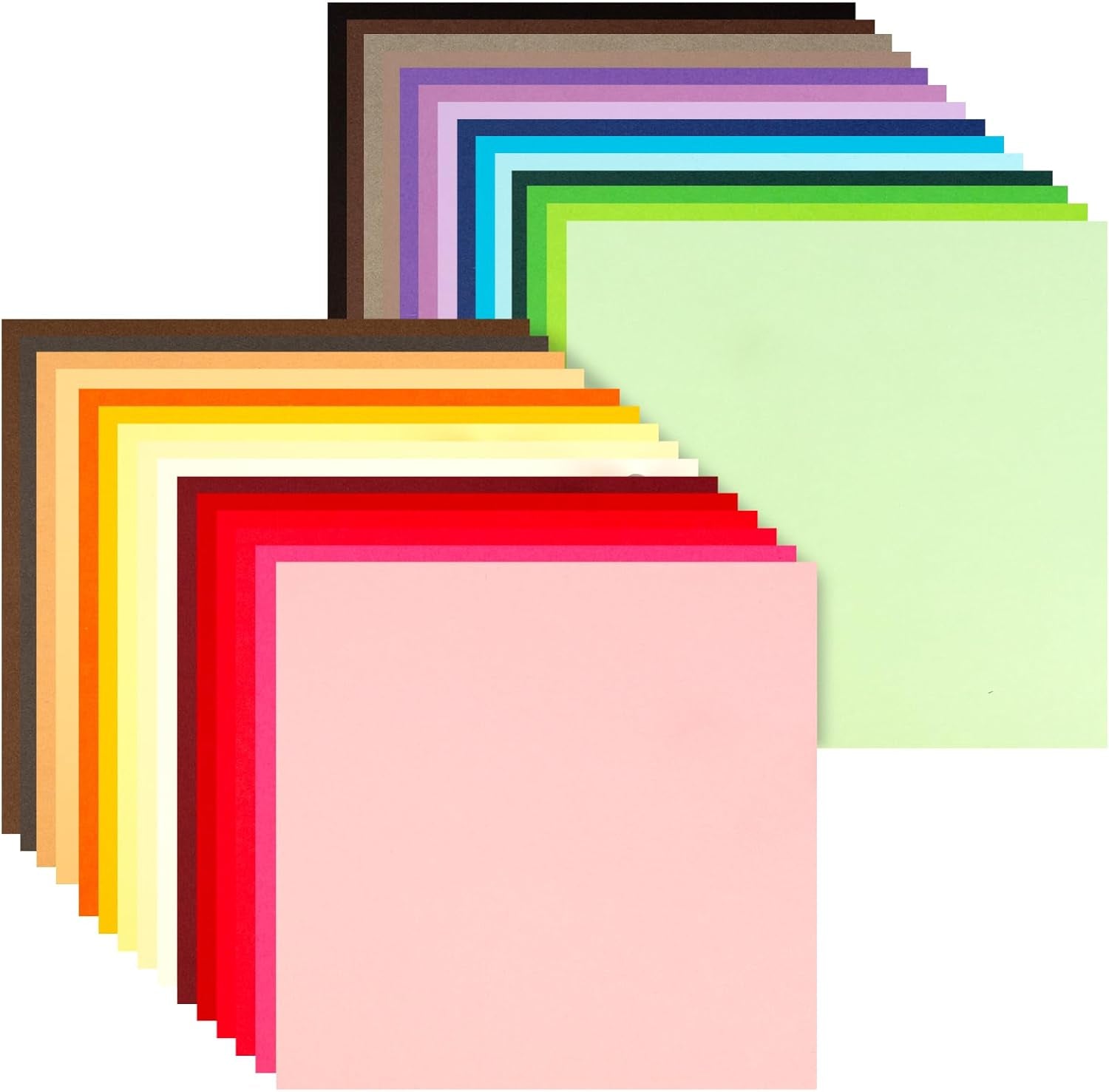 60 Sheets Colored Cardstock Paper for Crafts, 12X12 Cardstock Scrapbook Paper Square Craft Paper for Scrapbooking DIY Project Crafting Supplies 180GSM