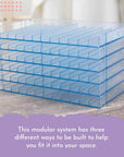 Crafter'S Companion - Universal Marker Storage System Modular System for 72 Pens (4 Trays) - Clear, 6 Count (Pack of 1)