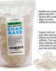Organic Melt and Pour –  2 Lb Soap Base for Soap Making – Unscented – Soap Making Supplies