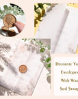 70 Pack Pre-Folded Vellum Jackets for 5X7 Invitations, Vellum Paper 5X7 for Invitations, Transparent Paper Vellum Envelopes for Wedding Invitations Wraps - Translucent Birthday Invitation Paper