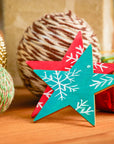 Wooden Stars for Crafting, 24-Pack Unfinished Wood Star Cutouts, 4 Inches