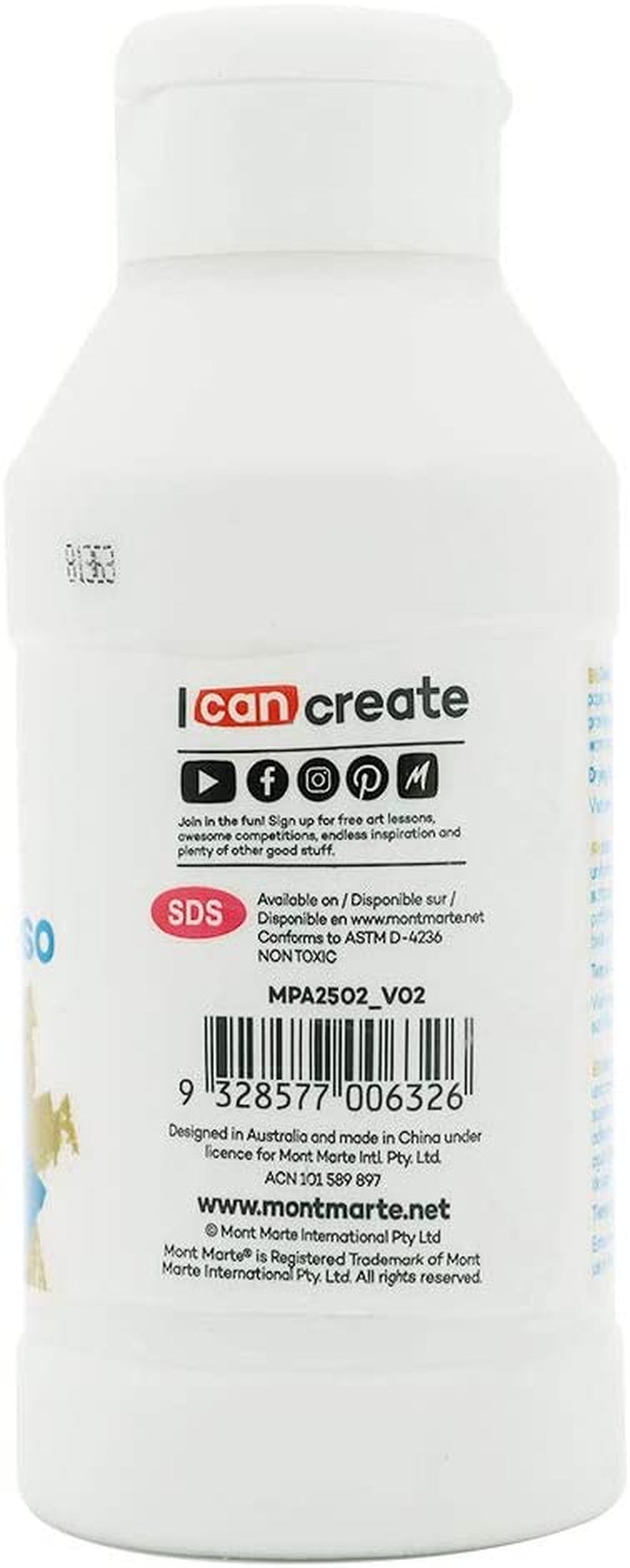Premium Clear Texture Gesso Acrylic Medium 8.45Oz (250Ml)