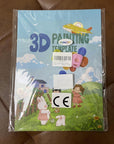 3D Printing Drawing Book, Reusable Colorful 40 Patterns Thick Paper Template with a Clear Plate, Painting Graffiti Template for 3D Pen Kids DIY Gift
