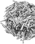 0.9 Inch 500 Silver Elastic Barbed Cord Stretch Loop Band Metal Ends