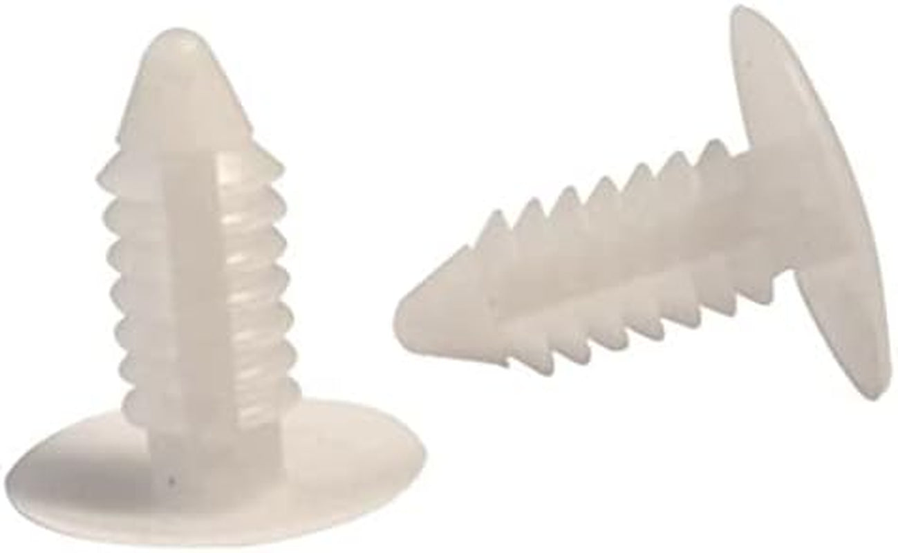 Vinyl Strap Fastener, Rivets for Patio Chairs Vinyl Straps, Pins for Lawn Furniture Straps, Fit 1/4'' Hole, Pack of 50, White