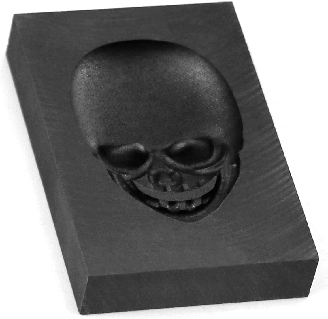 Casting Mold, Skull Graphite Casting Ingot Mold Crucible Mould for Melting Casting Refining Gold Silver Metal Aluminum Copper Brass (60Mm X 40Mm)
