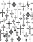 100 Gram Metal Charms for Jewelry Making, Silver & Gold, Bulk Pack for Bracelets, Necklaces, Crafts