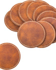60 Pcs Blank Leatherette Hat Patches and Adhesive Laser Artificial Leather round Patches, Artificial Leather Patches for Hats Custom Fabric Repair Seam Laser Supplies