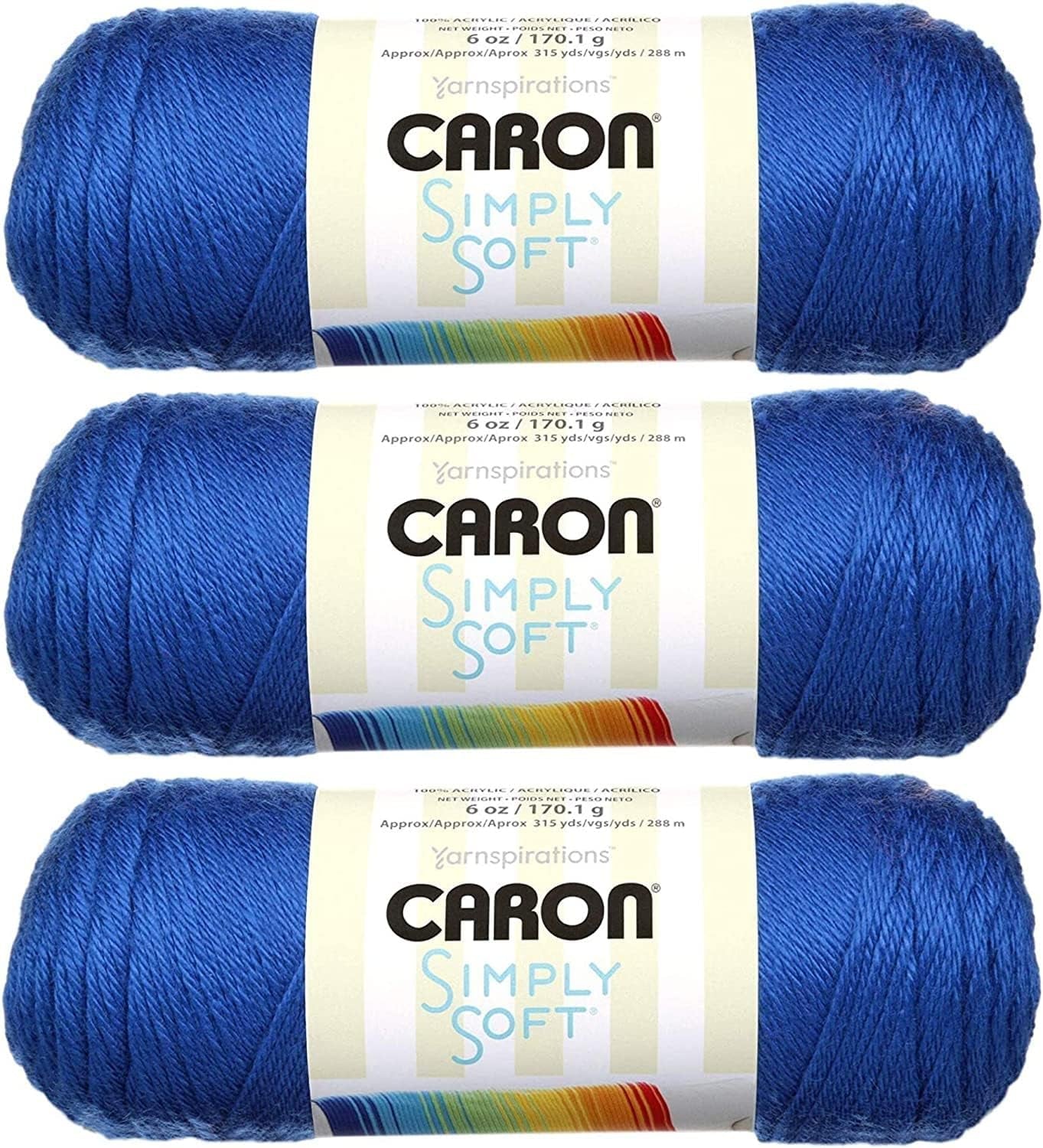 Simply Soft Yarn Solids (3-Pack) Royal Blue H97003-9767