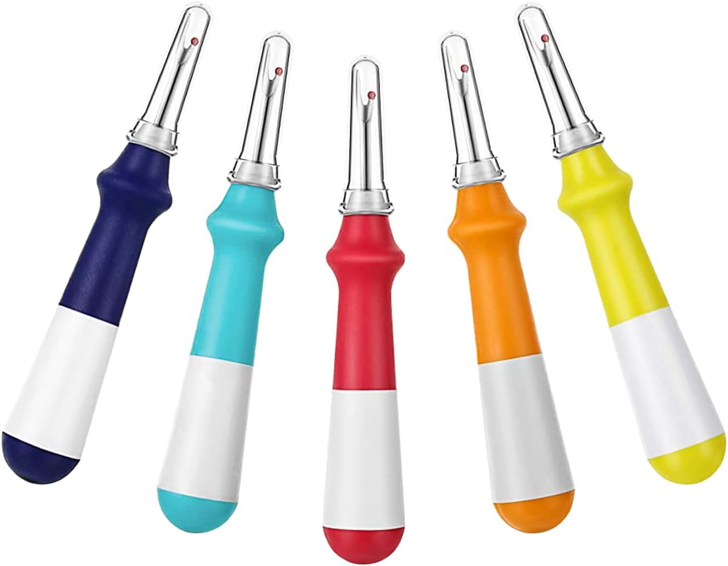 5 Pieces Ergonomic Grip Seam Ripper, Colorful Large Thread Remover for Sewing Crafting Removing Embroidery Hems and Seams