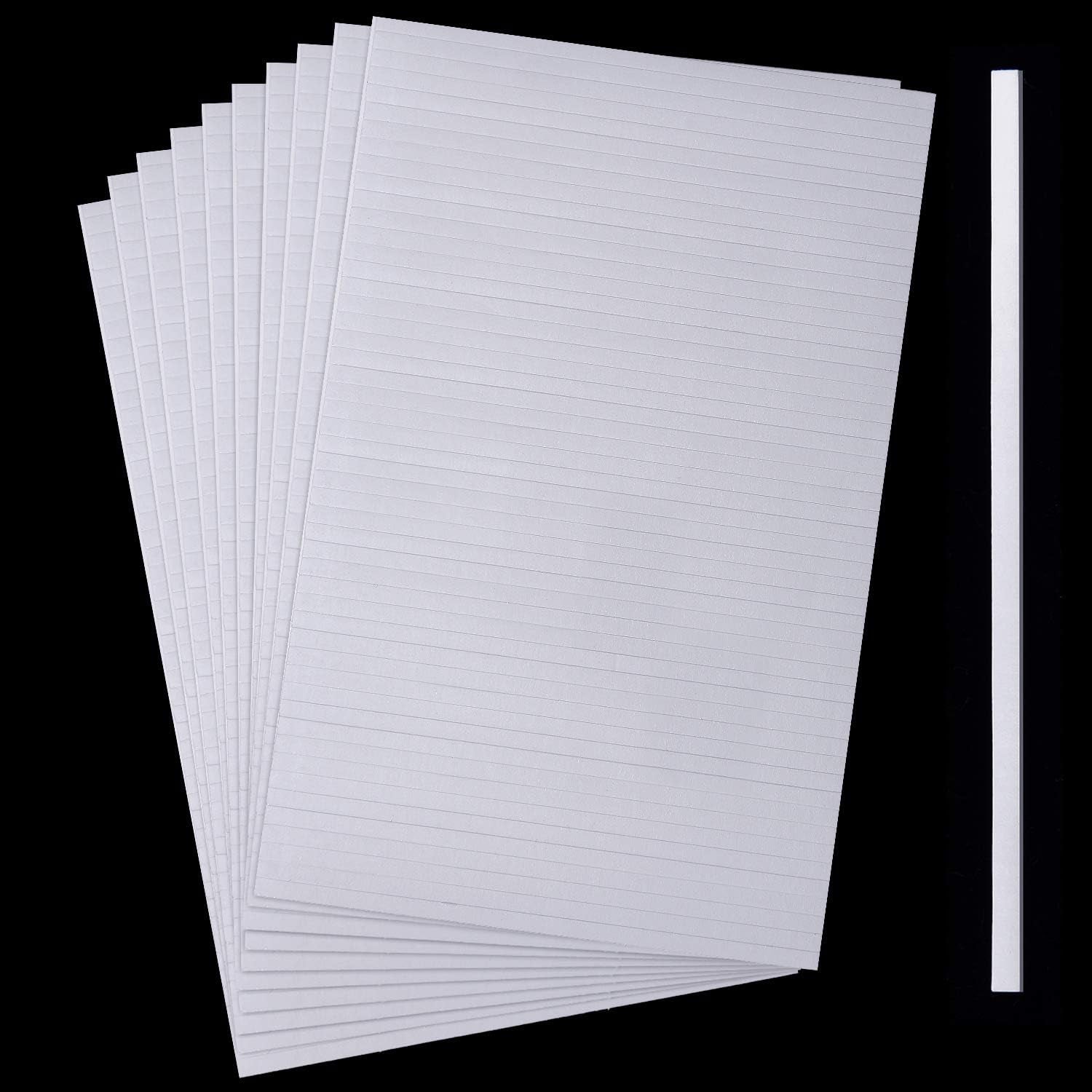 1000 Pieces Foam Sticky Strips Double Sided Dual-Adhesive 3D Foam Tapes Foam Pop Strips Adhesive Mount for Shaker Card Scrapbooking, 20 Sheets (3.9 Inch)