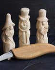 Whittling Knife C2 6.5" Whittling Knife for Fine Chip Carving Wood and General Purpose Wood Carving Knife Bench Detail Carving Knife Carbon Steel and Whittling for Beginners