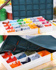 Artist Paint Saver Palette 24 Wells with 1 Fine Paintbrush