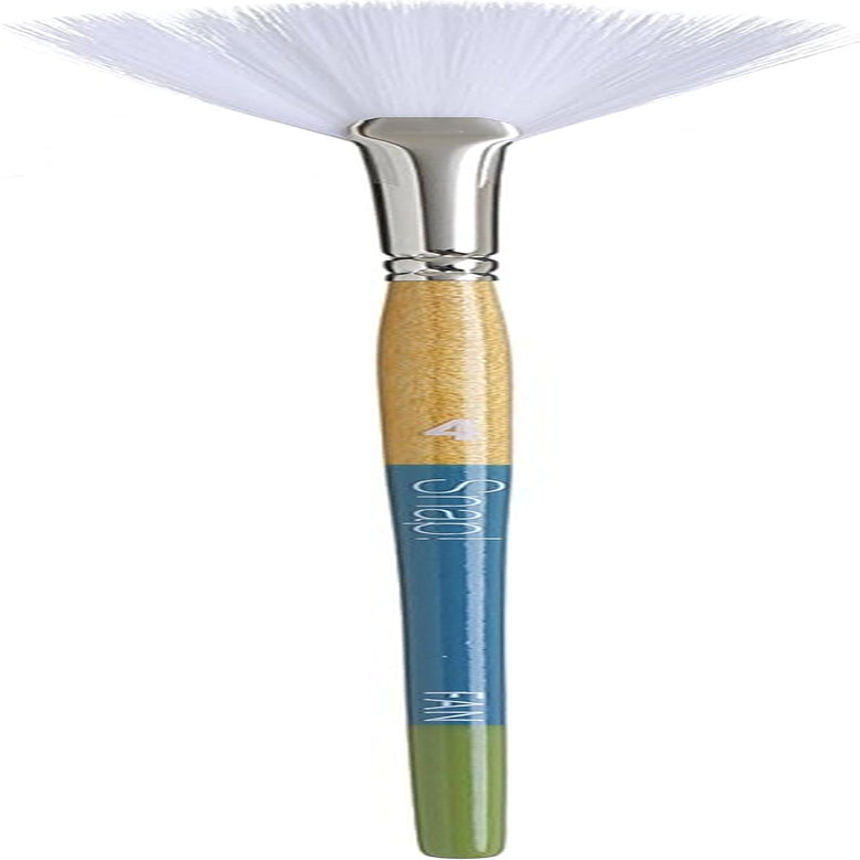 Snap White Synthetic Paint Brush Set for Acrylic and Watercolor, Includes 4 Paint Brushes