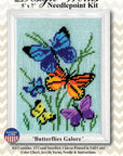 Crafts 2569 Needlepoint Kit, Butterflies Galore, 5" X 7" Needlepoint Kit Butterflies Galore