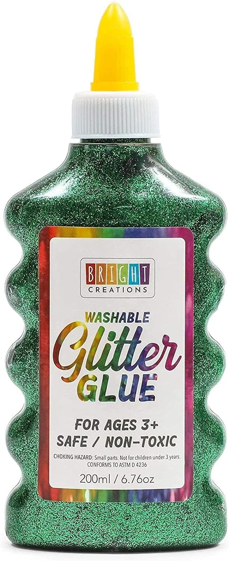 Glue with Glitter for Arts and Crafts, 8 Colors (6.76 Oz, 8 Pack)