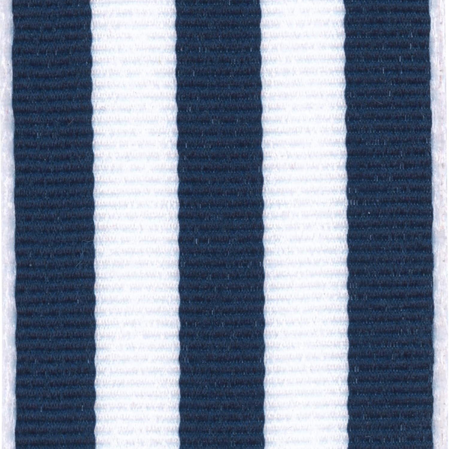 Offray 1.5" Wide Grosgrain Ribbon, 25 Yards, Navy Blue and White Stripe