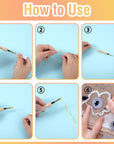 35 Pcs Punch Needle Kit, Punch Needle Tool Adjustable Punch Needle Embroidery Kits Include Wooden Handle Embroidery Pen Set, Big Eye Needles, Punch Needle Cloth - Stocking Stuffers for Adults Beginne