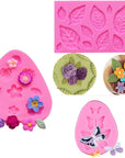 Silicone Mould for Flower and Butterfly Candy - for Cake Decoration,Chocolate Fudge, Polymer Clay, Soap, Confectionery Projects.