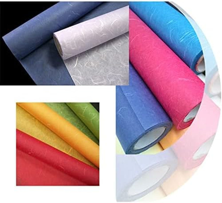 Korean Traditional Mulberry Paper Hanji Roll Natural Fiber Texture Unyong-Ji White 21.3&quot; X 787.4&quot;