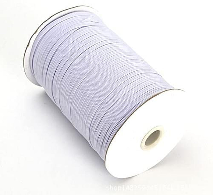 Braided Elastic 144 Yards - White (1/4'' Wide)