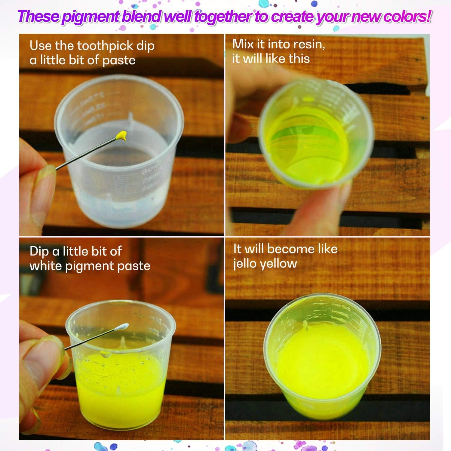 Opaque Resin Pigment,10 Colors Epoxy Resin Pigment Paste Each 0.35Oz,High Pigmented Resin Coloring Paste,Resin Colorant for Epoxy Resin Coloring,Resin Jewelry,Resin Molds