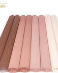 8 Rolls Rose Gold Premium Crepe Paper Rolls for DIY Gift Wrapping Paper Crafts Birthday Wedding Holiday Paper Flower, 20 Inches Wide by 6.56 Ft Long, 4 Colors