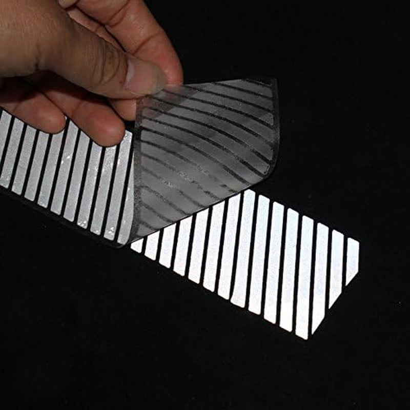 2" Safety Silver Reflective Iron on Fabric Clothing Tape Stripe Heat Transfer Vinyl Film M02 (2" X 33Ft)