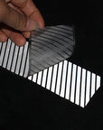 2" Safety Silver Reflective Iron on Fabric Clothing Tape Stripe Heat Transfer Vinyl Film M02 (2" X 33Ft)