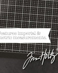 Tim Holtz Travel Glass Cutting Mat - Portable Work Surface with 8X8 Measuring Grid and Palette for Mixed Media - Art Supplies with Carry Case