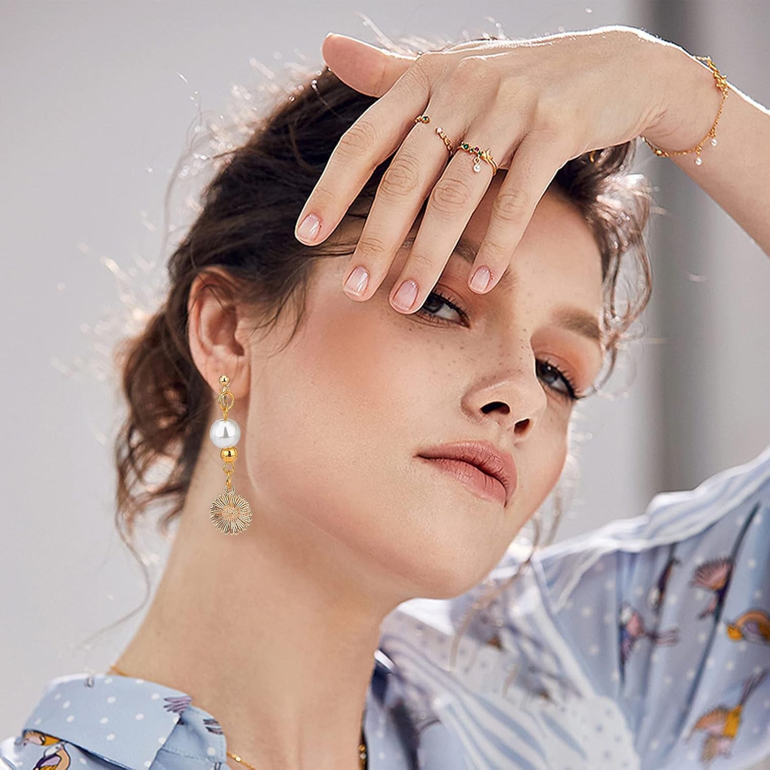 24Pcs Transparent U Type Earring Findings Alloy Invisible Clip on Earring Converter Non-Pierced Earrings Painless Allergy-Free Resin Earring Components for Non Pierced Ears