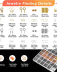 Jewelry Making Kit for Adults, Jewelry Making Supplies with Jewelry Making Tools, Jewelry Pliers, Jewelry Wires, Findings, Necklace Chains, Magnifier and Storage Bag