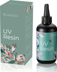UV Resin 200G/7Oz One Minute Fast Curing Clear Hard Type for Polymer Clay Seal, Tumbler, Pen, DIY Earring Pendant Jewelry Making